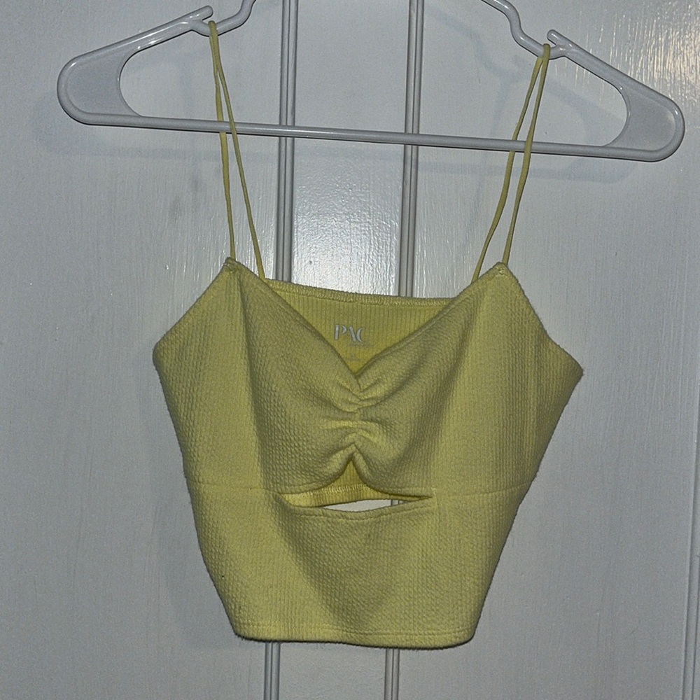 Pacsun yellow crop top